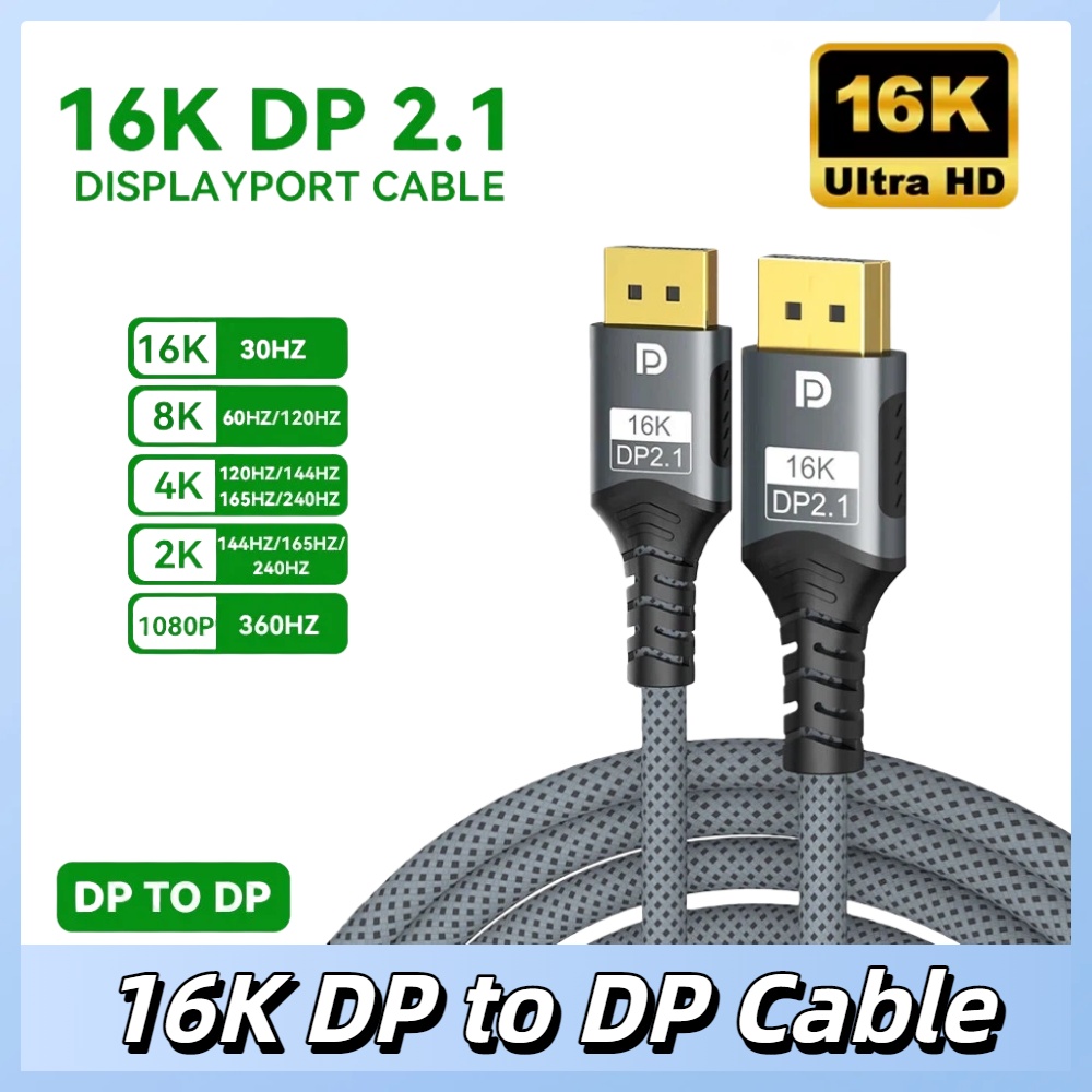 Gaming Speaker 2.1 - Cabo Displayport 2.1 16K DP 8K@120Hz/60Hz