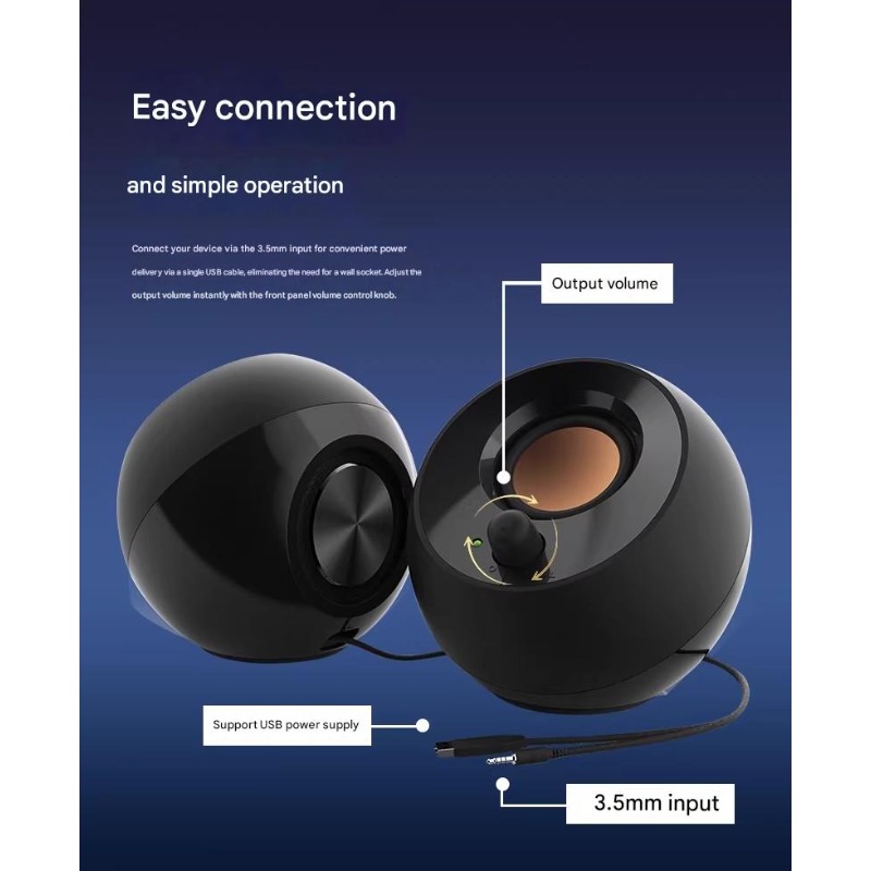 Caixa de Som Criativa Pebble S - Gaming Speaker 2.1 avaliação e preço