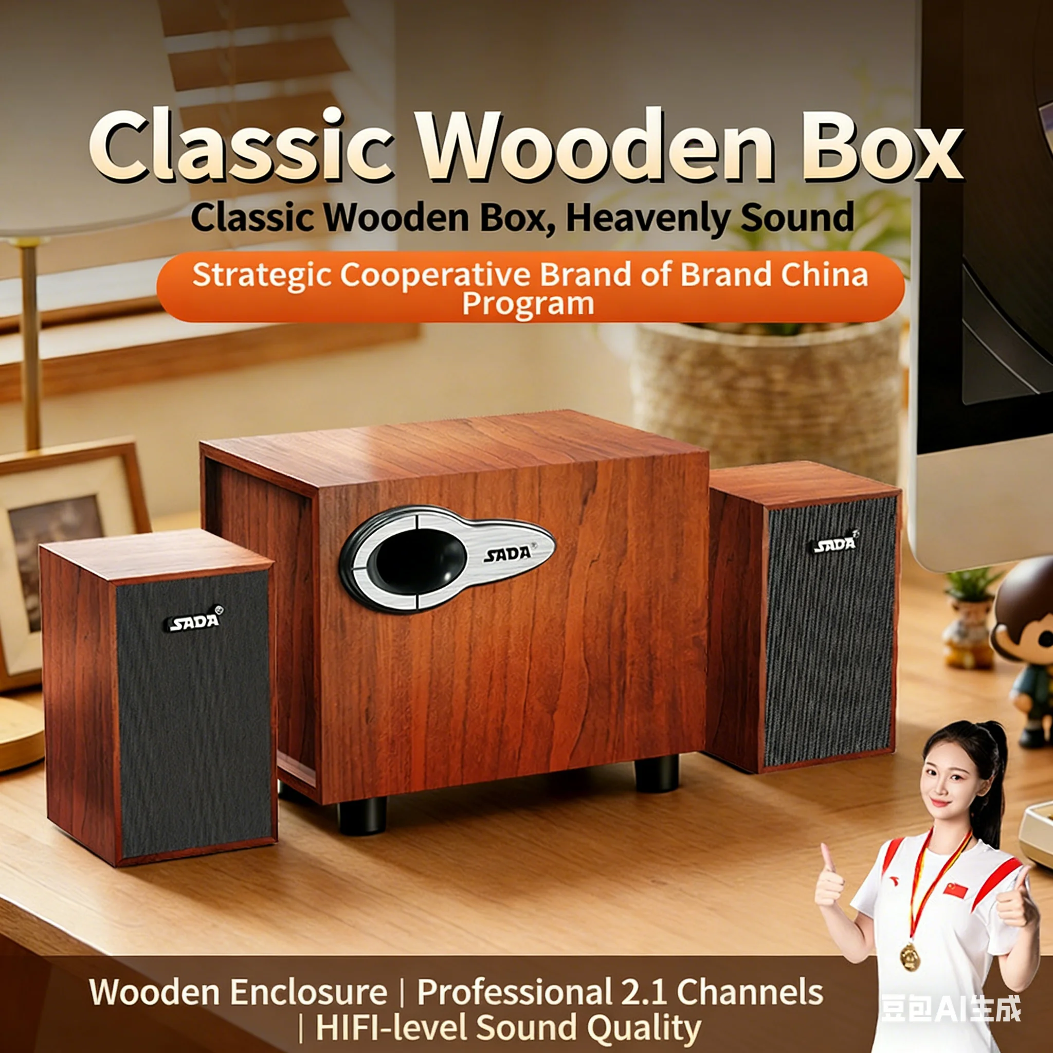 Caixas de Som de Mesa de Madei - Gaming Speaker 2.1 avaliação e preço