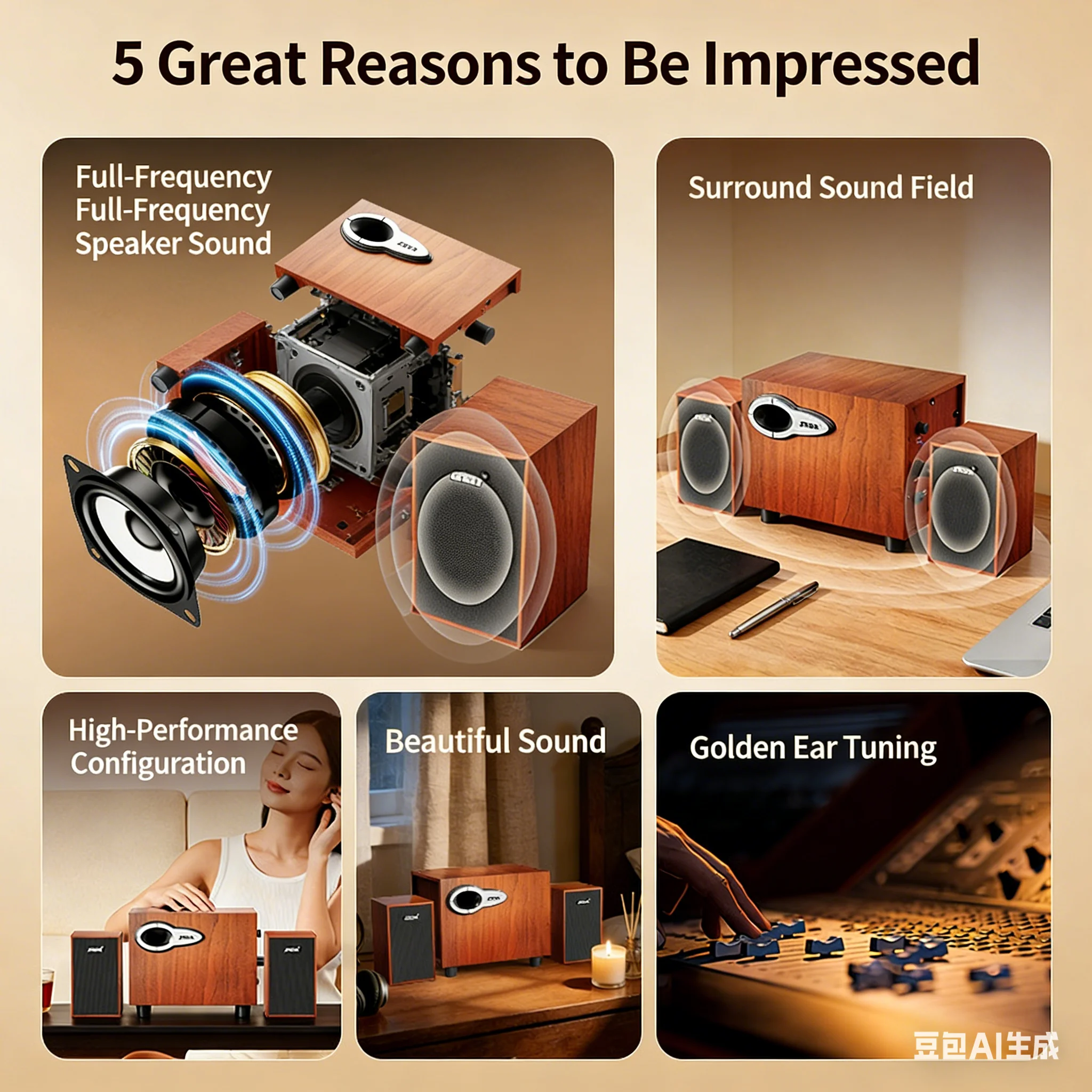 Caixas de Som de Mesa de Madei - Gaming Speaker 2.1 avaliação e preço