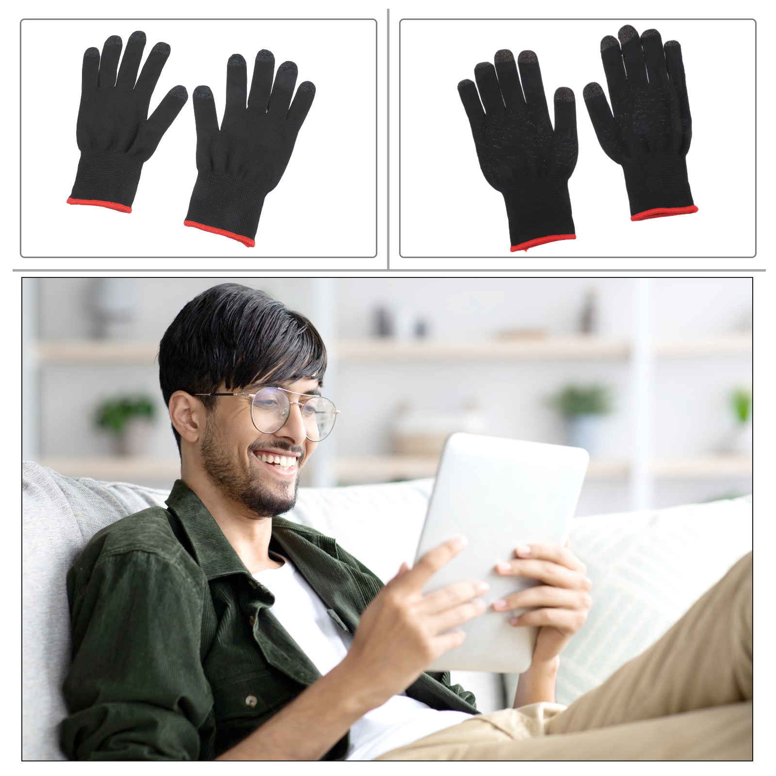 2 Pares de Luvas de Inverno co - Esports Gaming Gloves avaliação e preço