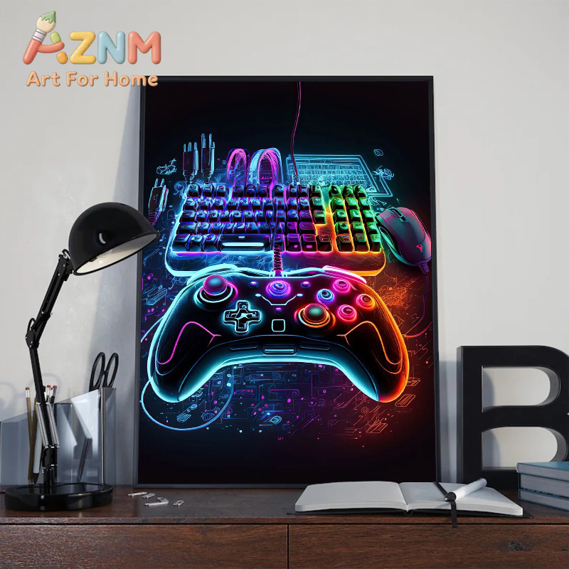 Pôster Moderno Neon Pop Cool p - Esports In Gaming avaliação e preço