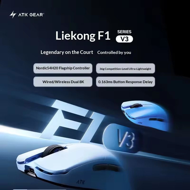 Mouse Sem Fio Tri-Mode ATK F1  - Esports In Gaming avaliação e preço