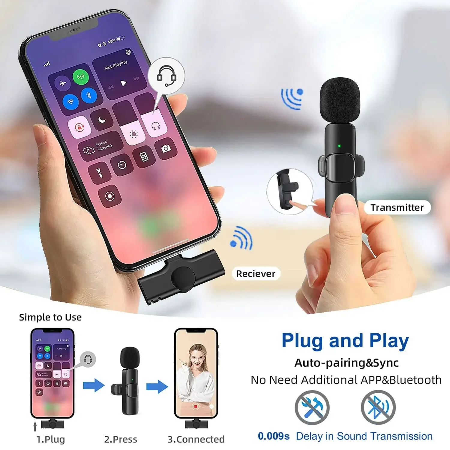 Microfone Lavalier Sem Fio 2.4 - Video Gaming & Esports Usd Acc avaliação e preço