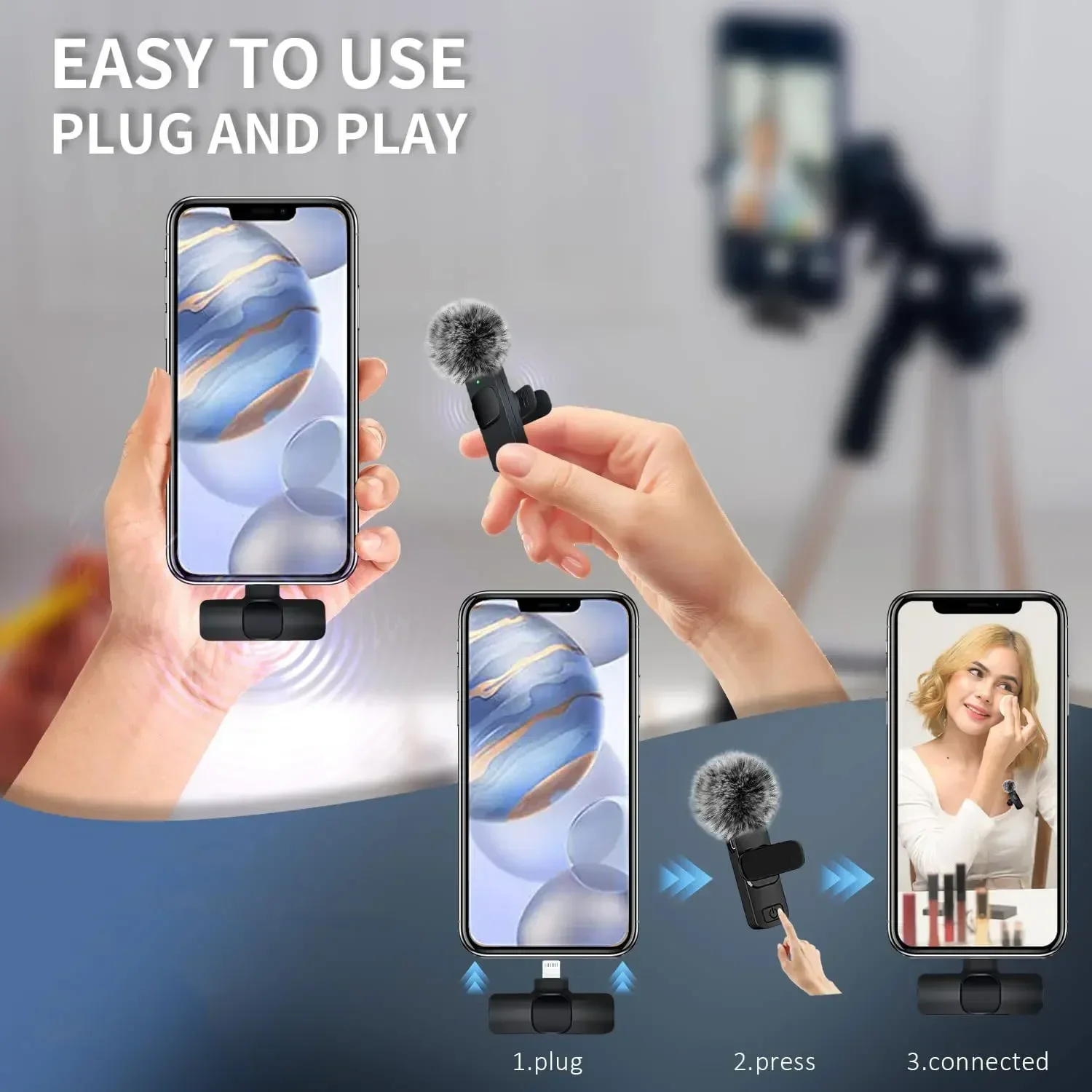 Microfone Lavalier Sem Fio 2.4 - Video Gaming & Esports Usd Acc avaliação e preço